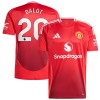 Camisola Manchester United Dalot 20 Homen Equipamento 1ª 24/25